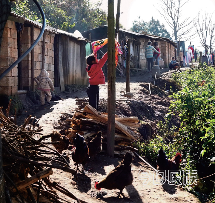 恰垤村28 户村民因地质灾害，从老村搬到靠近乡政府的临时安置点。搬迁时间大约是2016 年，在这个逼仄的坡道上新建的居所，他们生活了近3 年。这是一个不同寻常的“村落”。